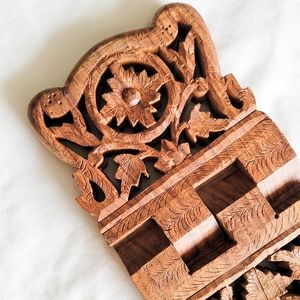 Indian Rosewood cook book holder